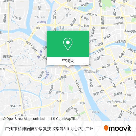 广州市精神病防治康复技术指导组(明心路)地图