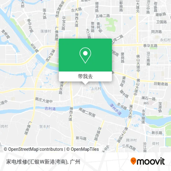家电维修(汇银W新港湾南)地图