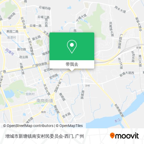 增城市新塘镇南安村民委员会-西门地图