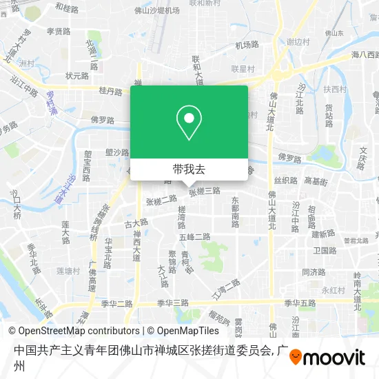 中国共产主义青年团佛山市禅城区张搓街道委员会地图