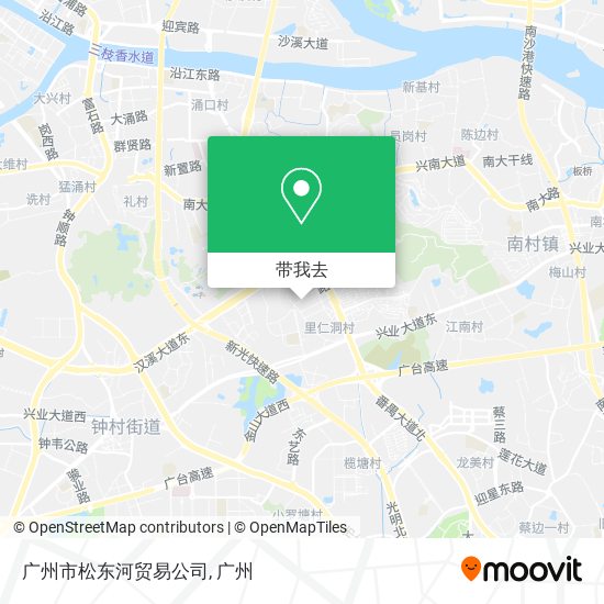 广州市松东河贸易公司地图