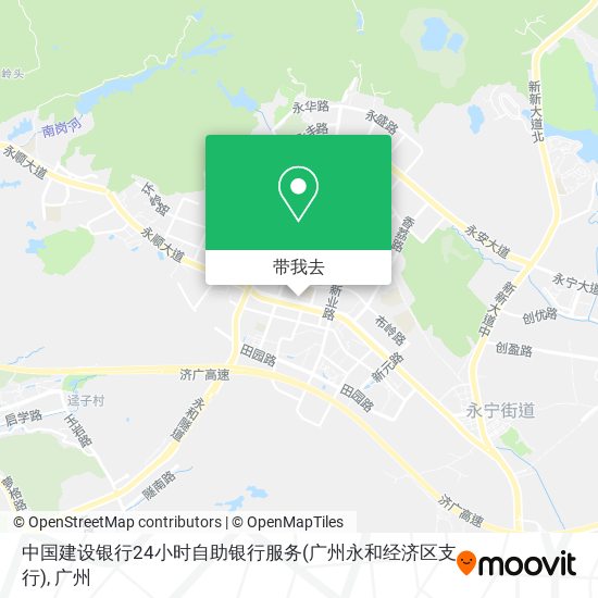 中国建设银行24小时自助银行服务(广州永和经济区支行)地图