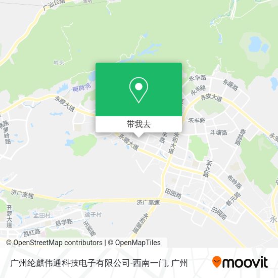 广州纶麒伟通科技电子有限公司-西南一门地图
