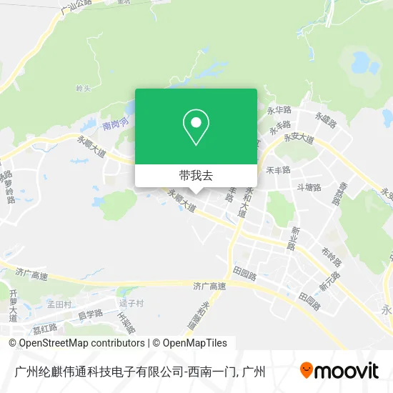 广州纶麒伟通科技电子有限公司-西南一门地图