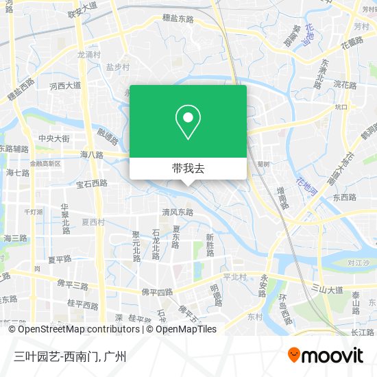 三叶园艺-西南门地图