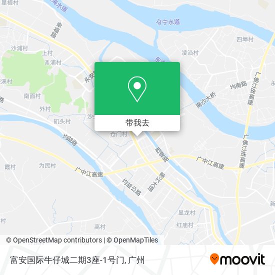富安国际牛仔城二期3座-1号门地图