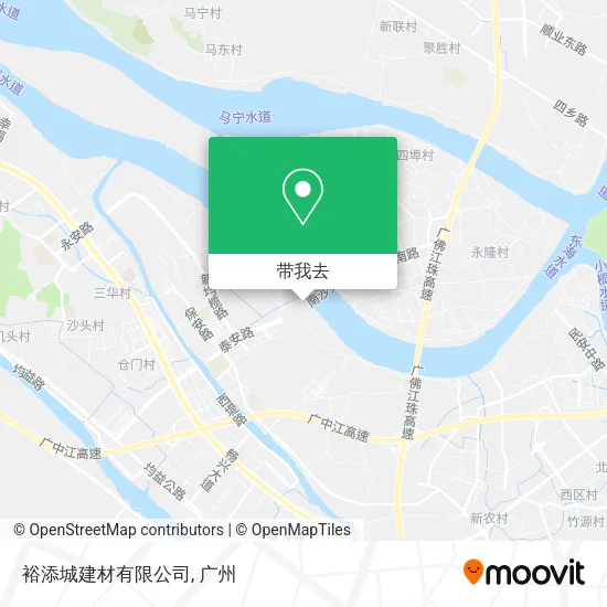 裕添城建材有限公司地图