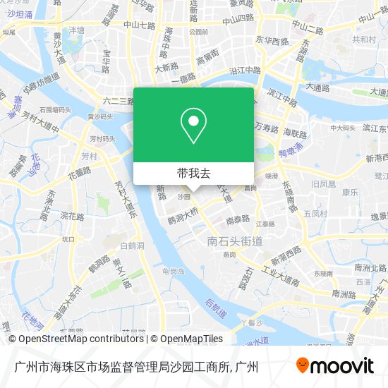 广州市海珠区市场监督管理局沙园工商所地图