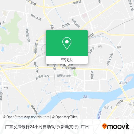 广东发展银行24小时自助银行(新塘支行)地图
