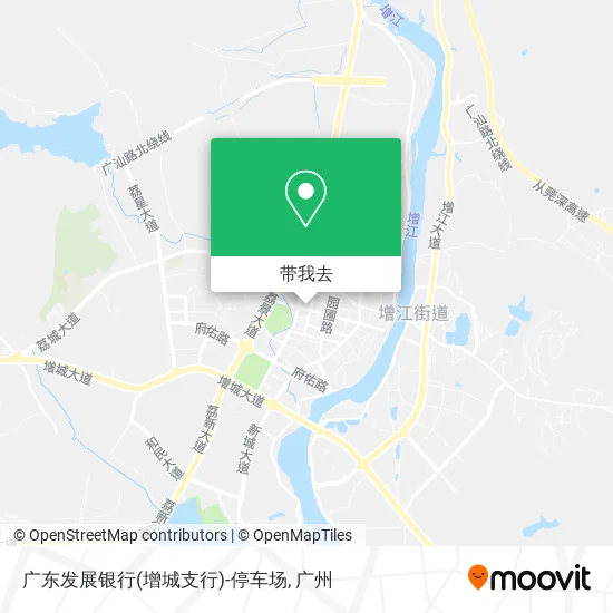 广东发展银行(增城支行)-停车场地图