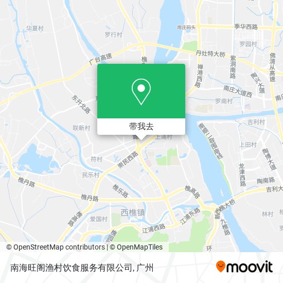 南海旺阁渔村饮食服务有限公司地图