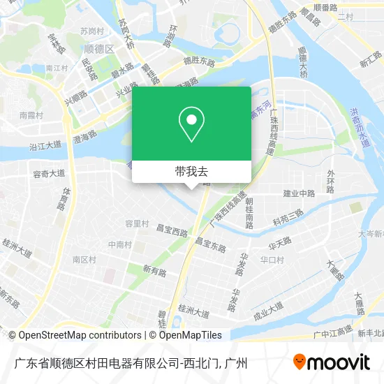 广东省顺德区村田电器有限公司-西北门地图