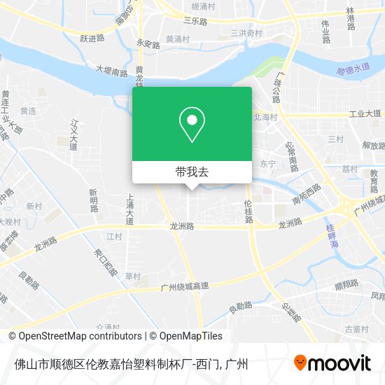 佛山市顺德区伦教嘉怡塑料制杯厂-西门地图