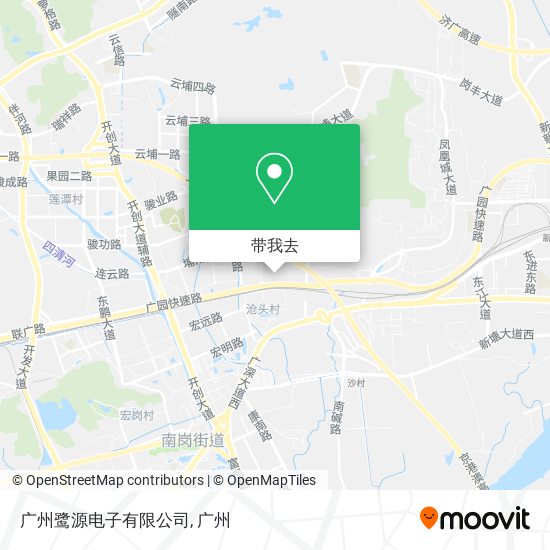 广州鹭源电子有限公司地图