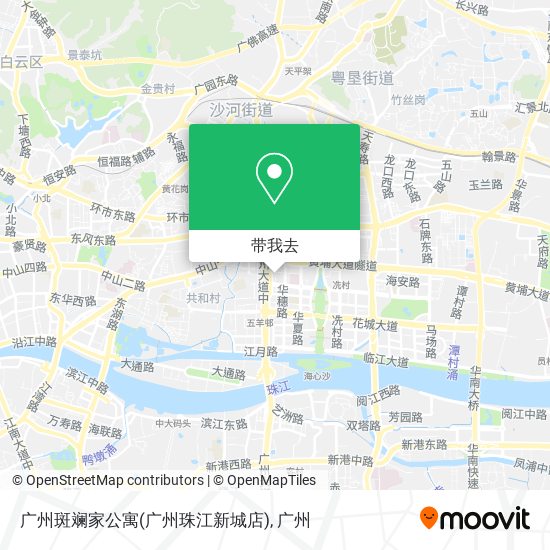 广州斑斓家公寓(广州珠江新城店)地图