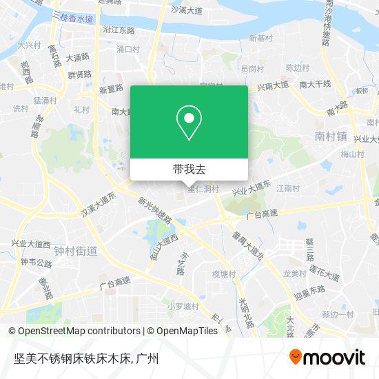 坚美不锈钢床铁床木床地图
