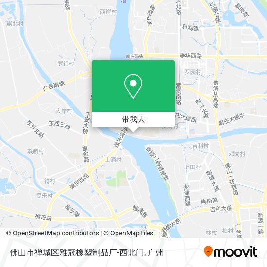 佛山市禅城区雅冠橡塑制品厂-西北门地图