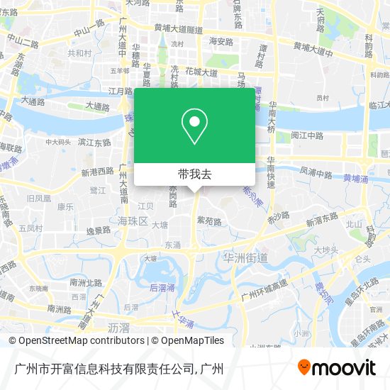 广州市开富信息科技有限责任公司地图
