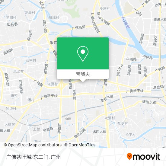 广佛茶叶城-东二门地图