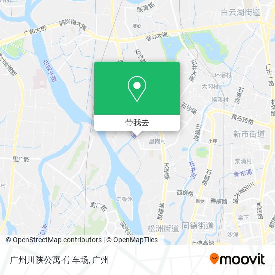 广州川陕公寓-停车场地图