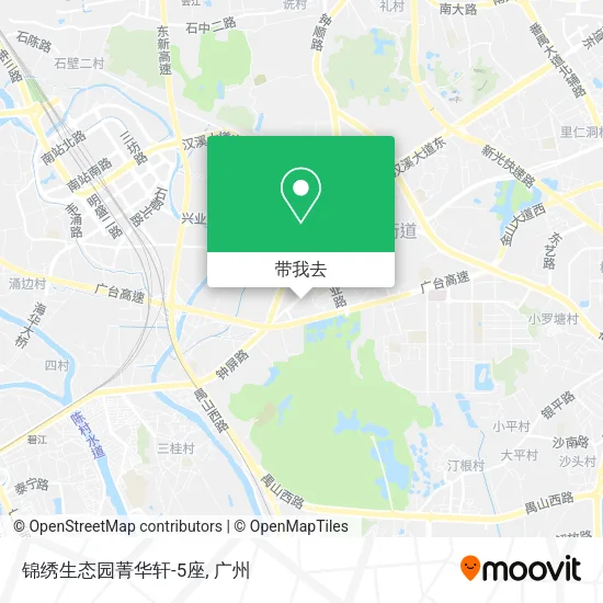 锦绣生态园菁华轩-5座地图