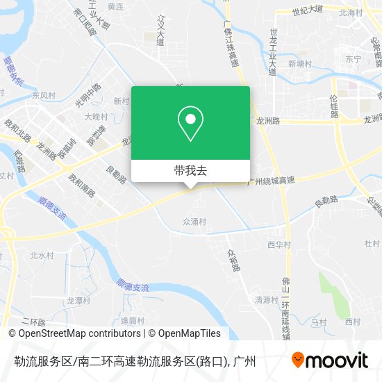勒流服务区/南二环高速勒流服务区(路口)地图