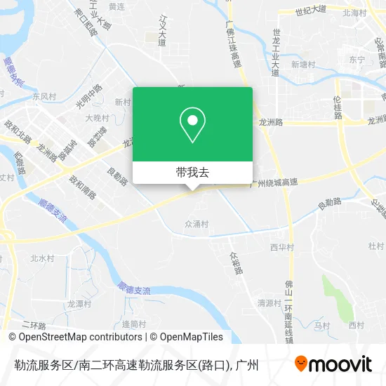 勒流服务区/南二环高速勒流服务区(路口)地图