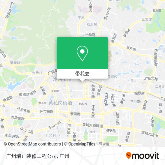 广州瑞正装修工程公司地图