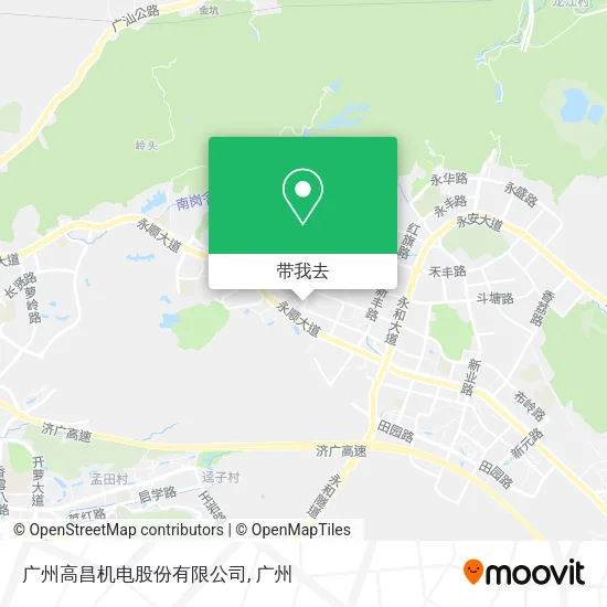 广州高昌机电股份有限公司地图