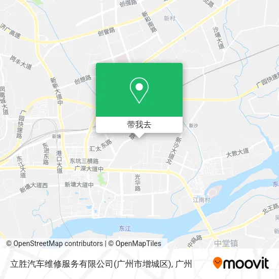 立胜汽车维修服务有限公司(广州市增城区)地图
