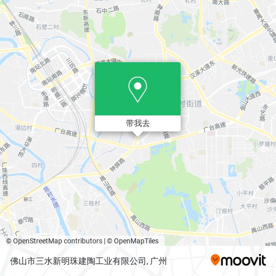 佛山市三水新明珠建陶工业有限公司地图