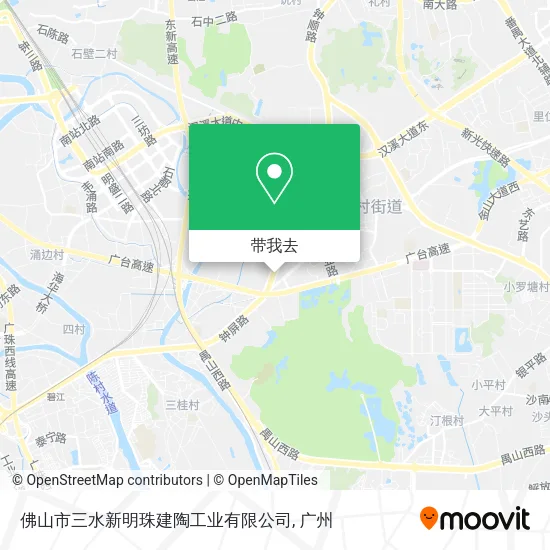 佛山市三水新明珠建陶工业有限公司地图