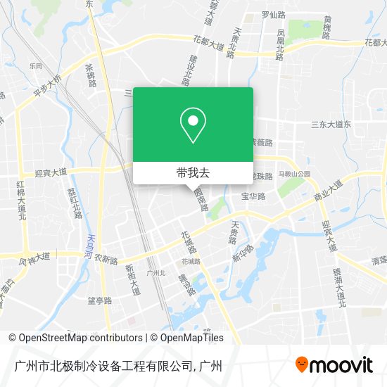 广州市北极制冷设备工程有限公司地图