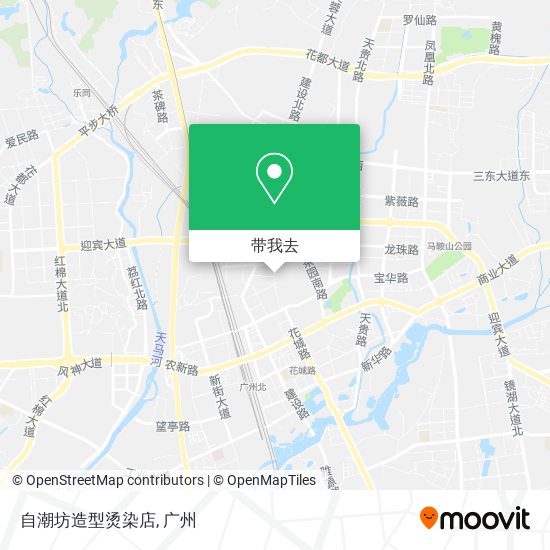 自潮坊造型烫染店地图