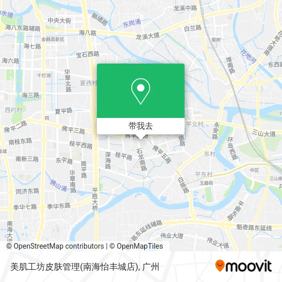 美肌工坊皮肤管理(南海怡丰城店)地图