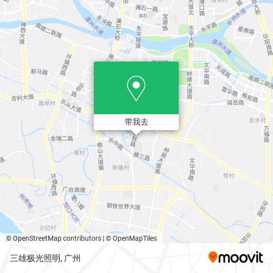 三雄极光照明地图