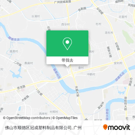佛山市顺德区冠成塑料制品有限公司地图