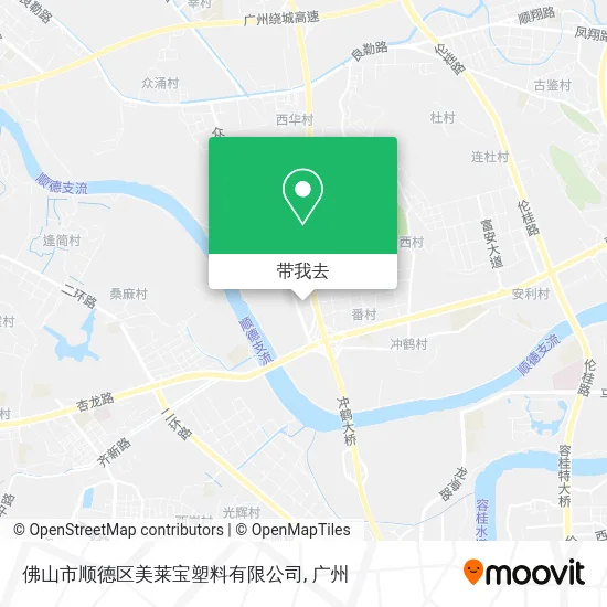 佛山市顺德区美莱宝塑料有限公司地图