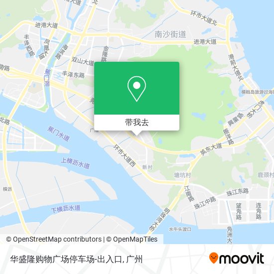 华盛隆购物广场停车场-出入口地图