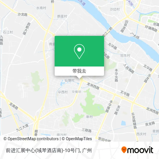 前进汇展中心(域琴酒店南)-10号门地图