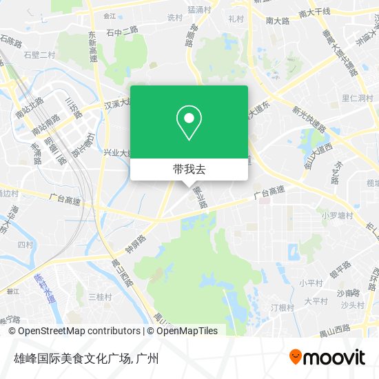 雄峰国际美食文化广场地图
