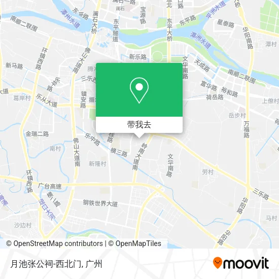 月池张公祠-西北门地图