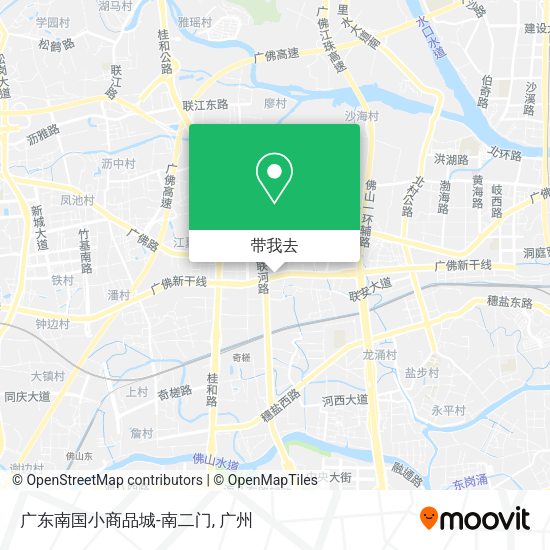 广东南国小商品城-南二门地图