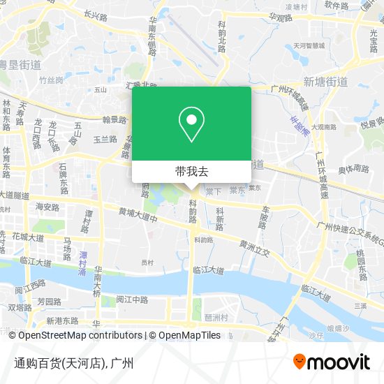 通购百货(天河店)地图