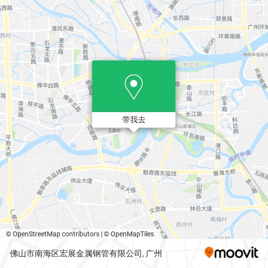 佛山市南海区宏展金属钢管有限公司地图