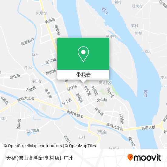 天福(佛山高明新亨村店)地图