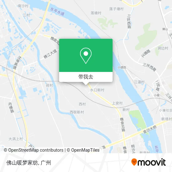 佛山暖梦家纺地图