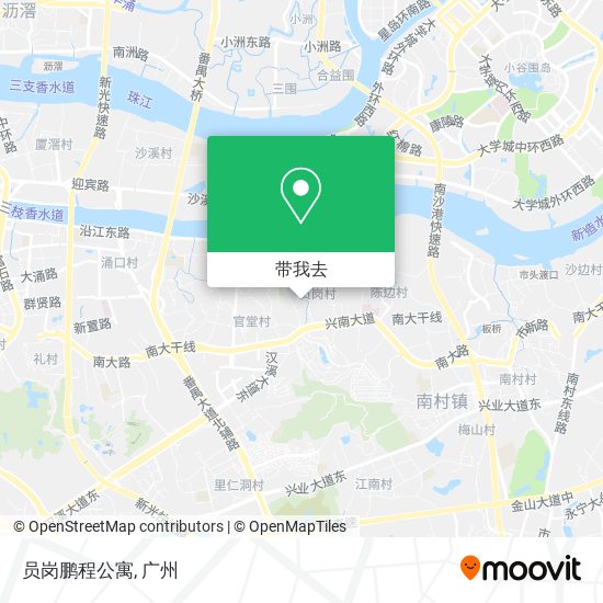 员岗鹏程公寓地图