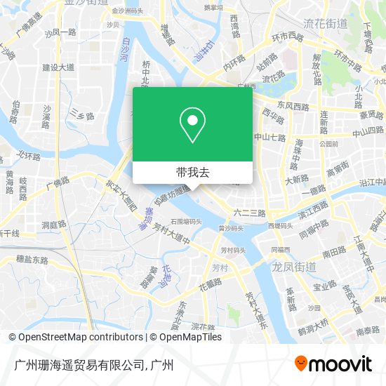 广州珊海遥贸易有限公司地图
