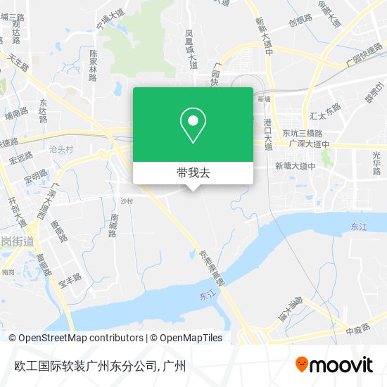 欧工国际软装广州东分公司地图